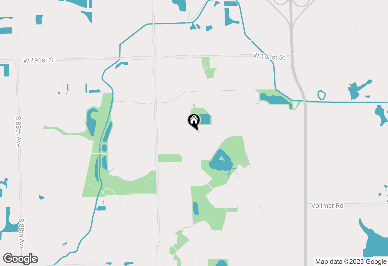 Map of 7749 W Lakeview Terrace, Frankfort, IL 60423