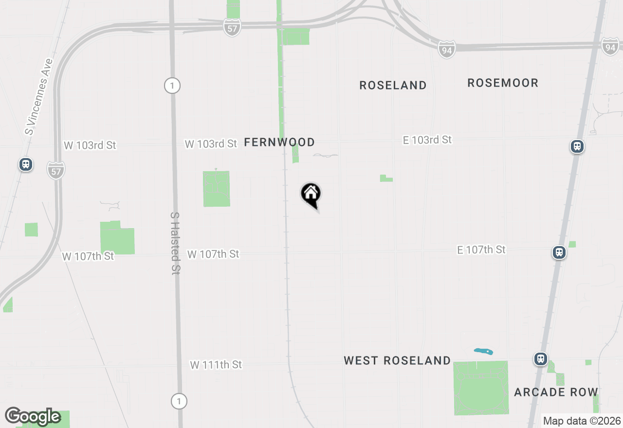 Map of 301 W 105th Place, Chicago, IL 60628