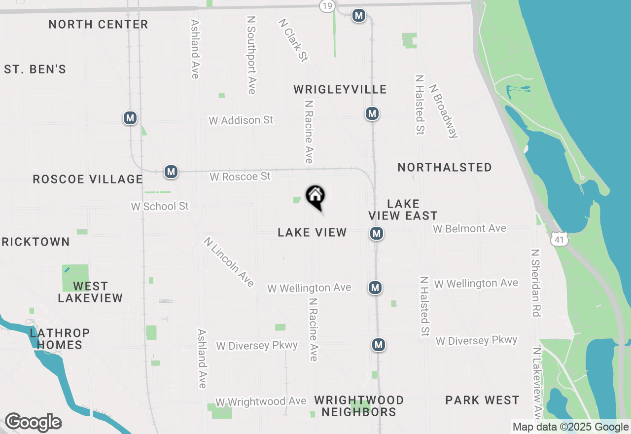 Map of 3231 N Racine Avenue #1, Chicago, IL 60657