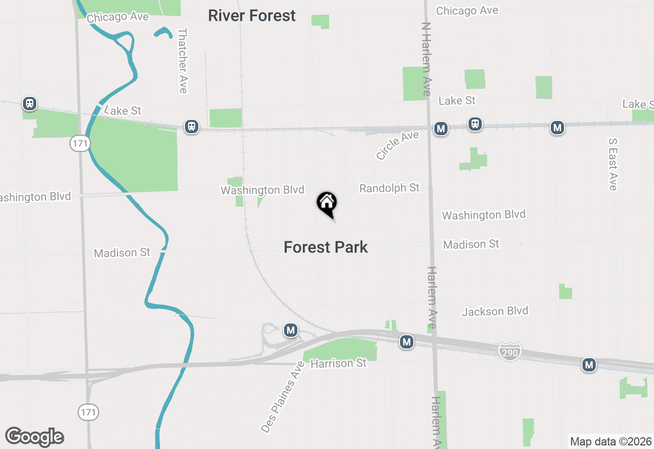 Map of 315 Des Plaines Avenue #406, Forest Park, IL 60130