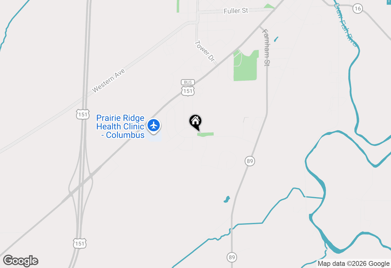 Map of 501 Avalon Road, Columbus, WI 53925
