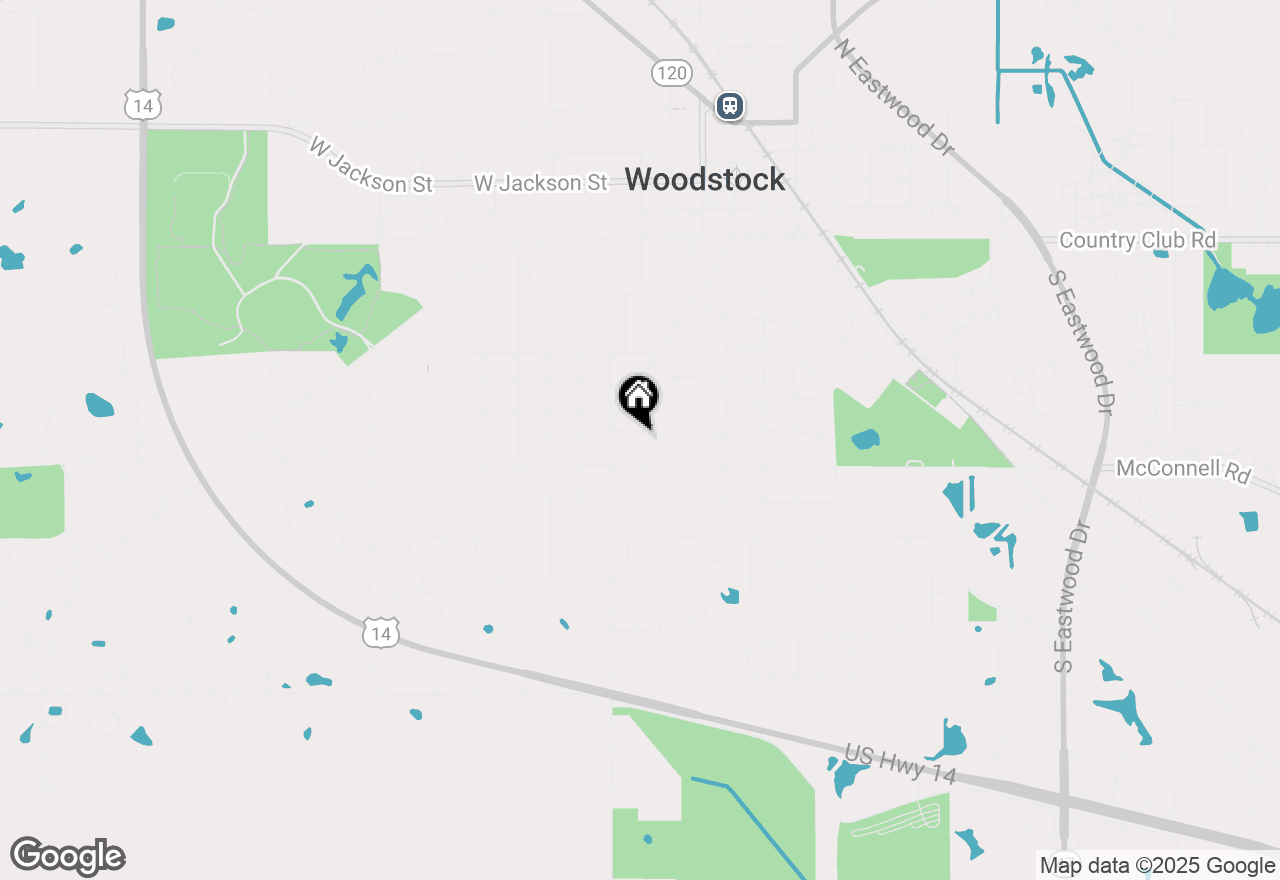 Map of 120 Schryver Avenue, Woodstock, IL 60098