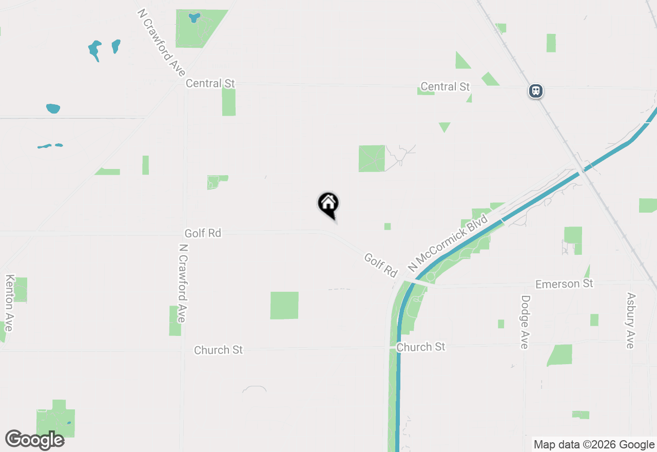 Map of 2921 Simpson Street, Evanston, IL 60201