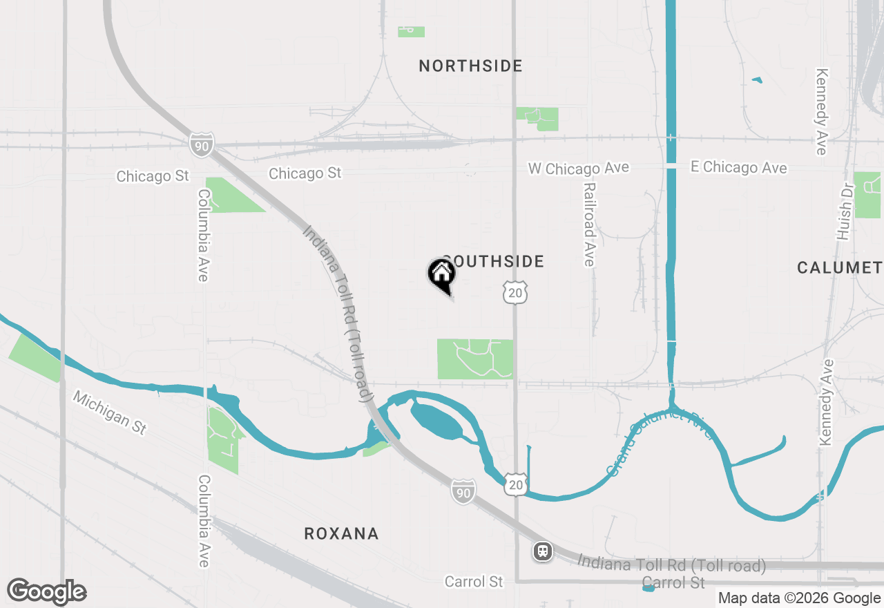 Map of 5004 Northcote, East Chicago, IN 46312