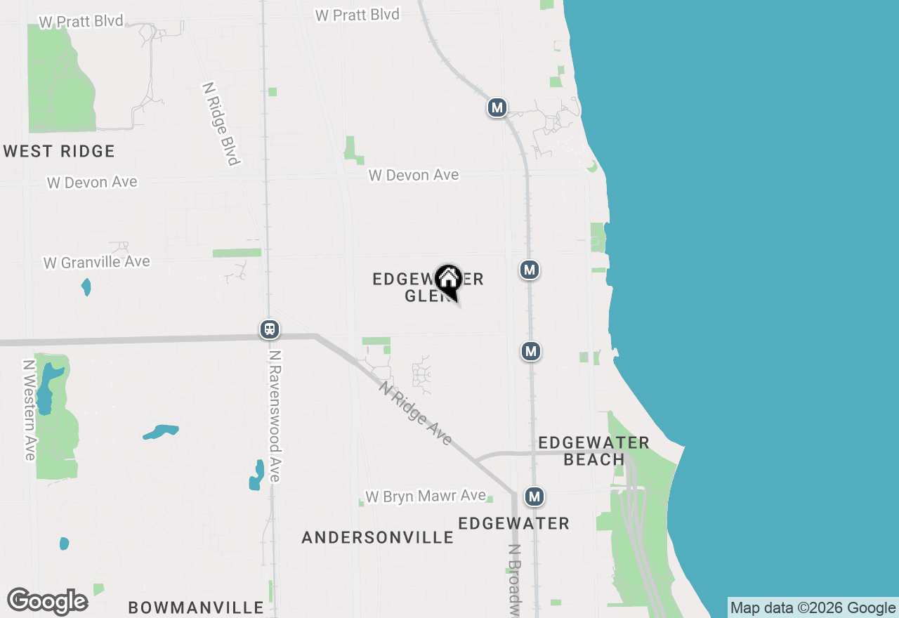 Map of 1330 W Norwood Street #2, Chicago, IL 60660