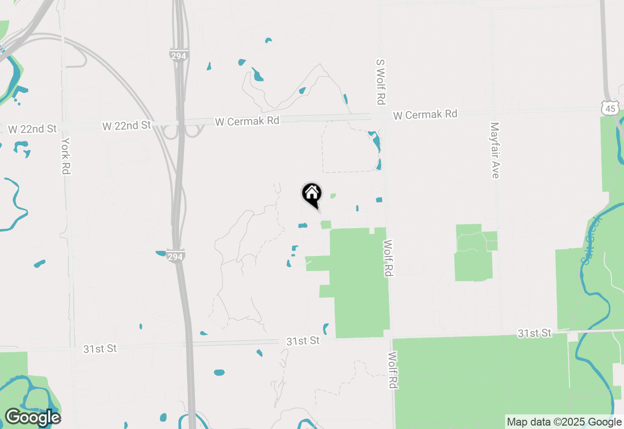 Map of 2501 Camberley Circle, Westchester, IL 60154