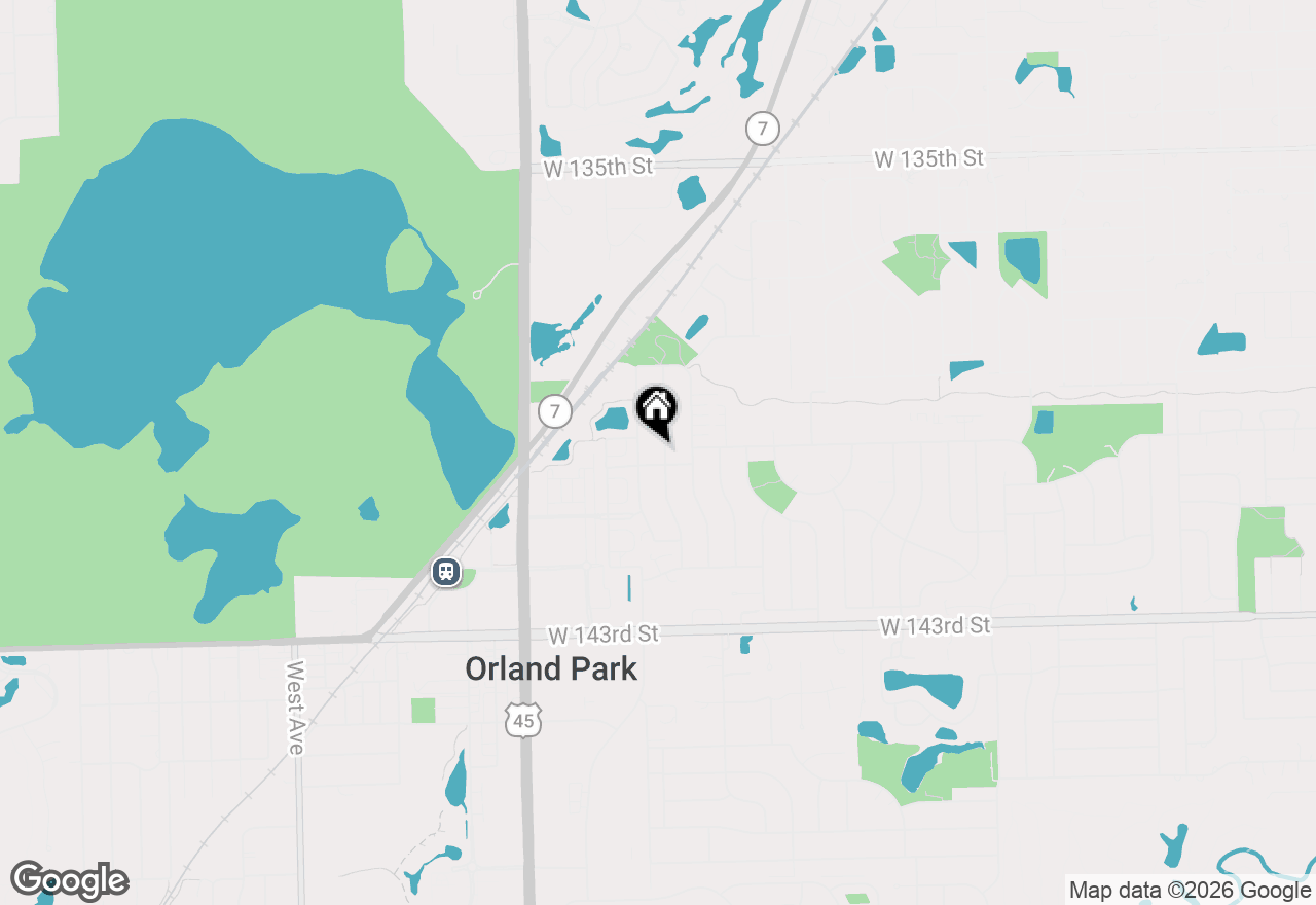 Map of 13940 Charleston Drive, Orland Park, IL 60462
