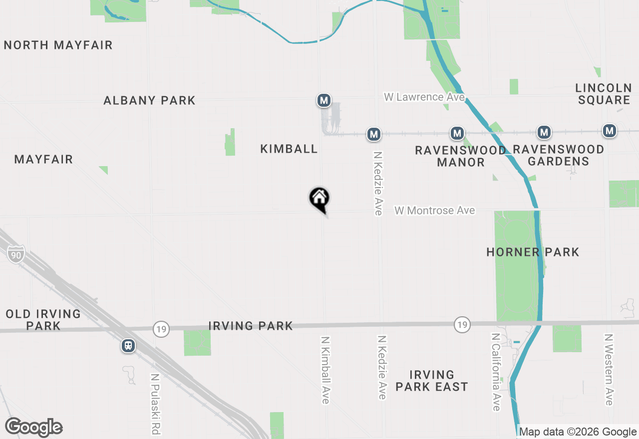 Map of 4342 N Kimball Avenue, Chicago, IL 60618