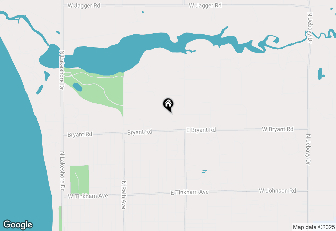 Map of 1295 Blue Heron Drive, Ludington, MI 49431