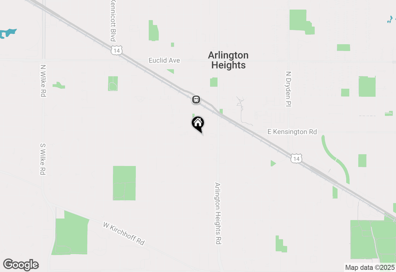 Map of 110 S Dunton Avenue #3H, Arlington Heights, IL 60005