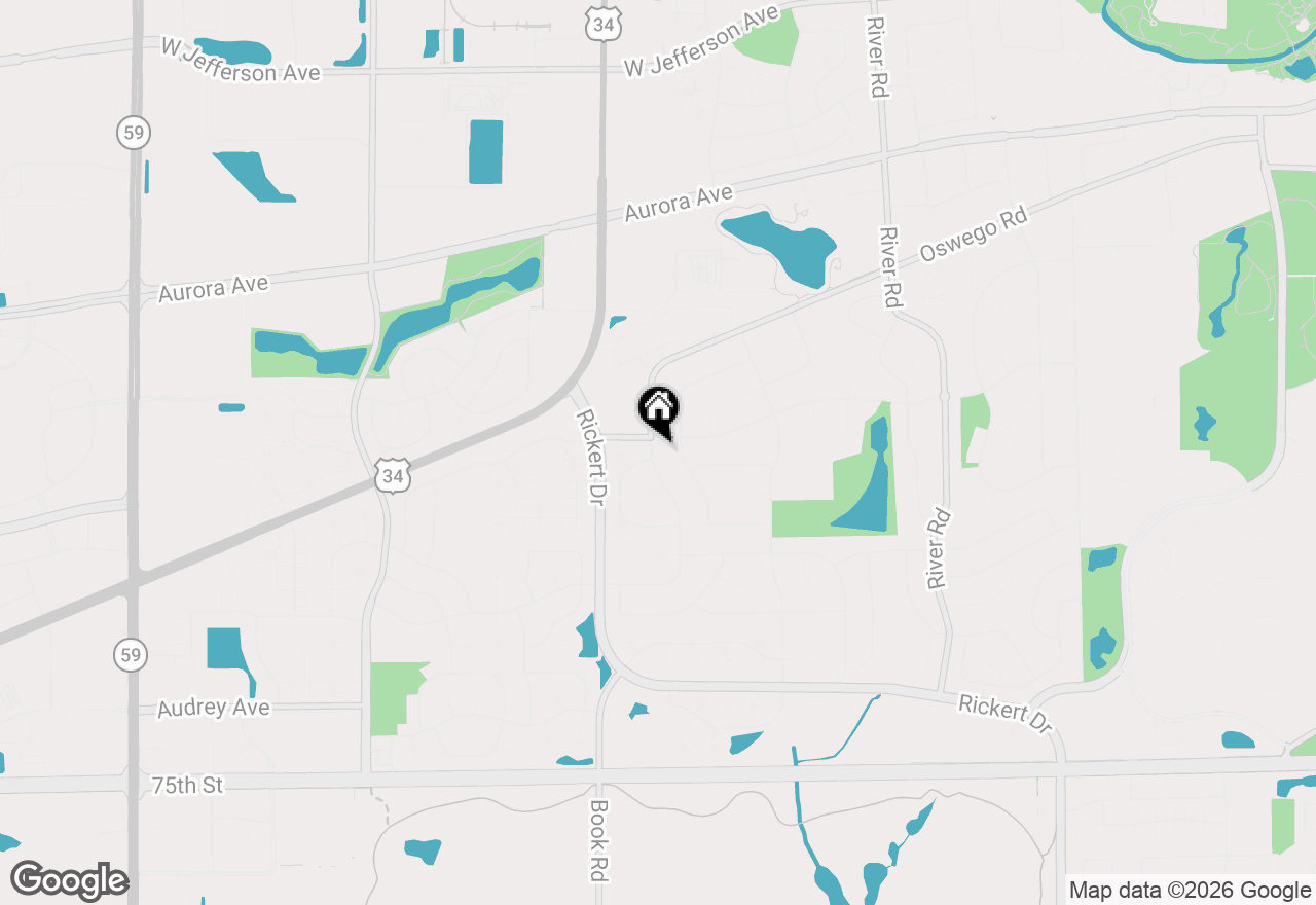 Map of 708 Sanctuary Lane, Naperville, IL 60540