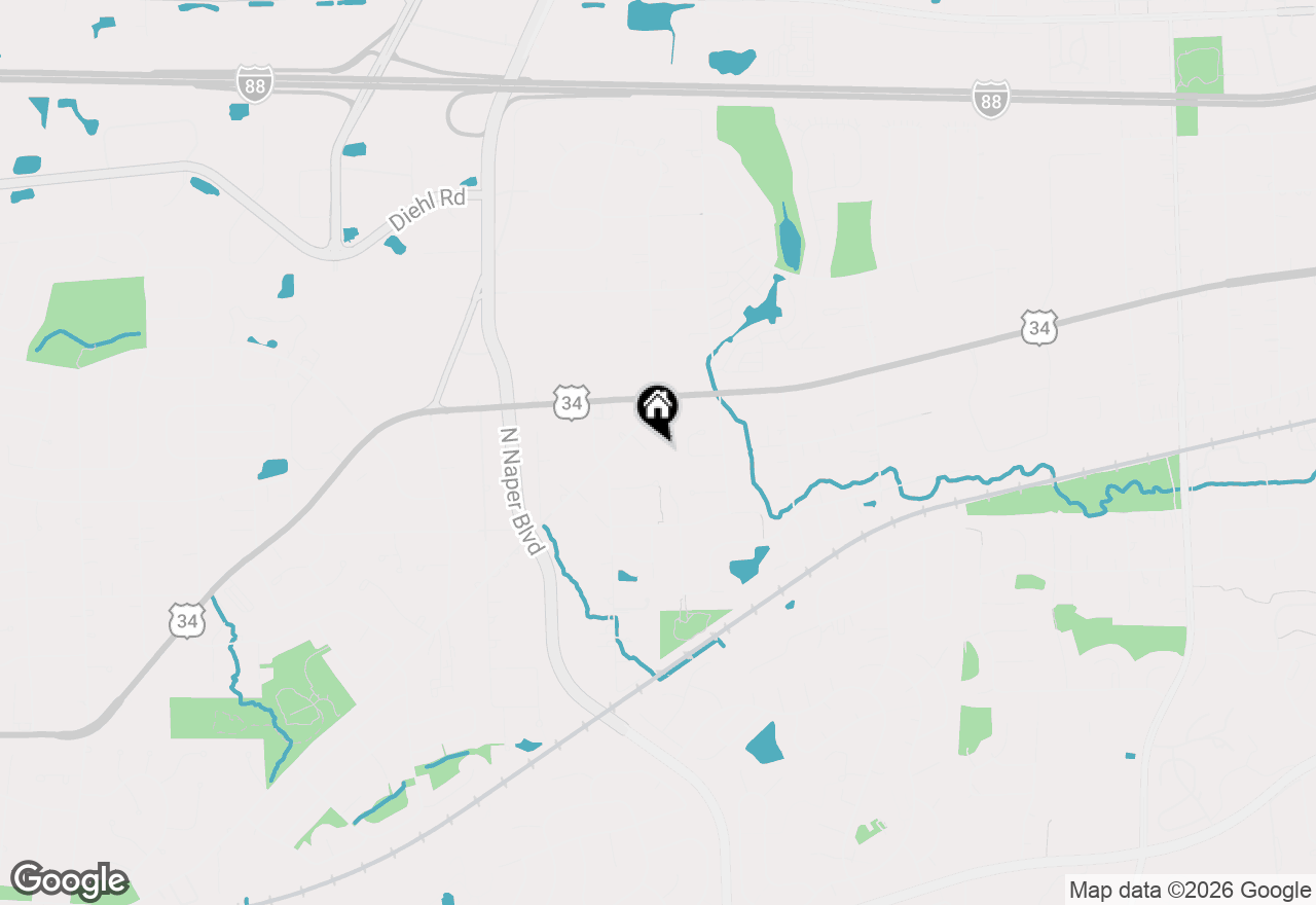 Map of (Address confidential), Lisle, Illinois 60532