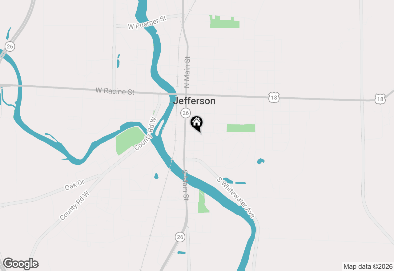 Map of 510 S Center Avenue, Jefferson, WI 53549