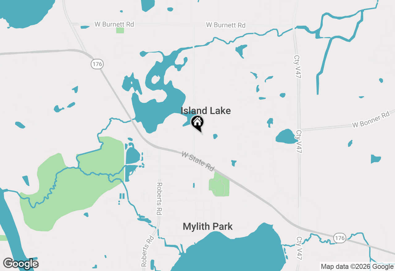 Map of 305 Woodbine Avenue, Island Lake, IL 60042