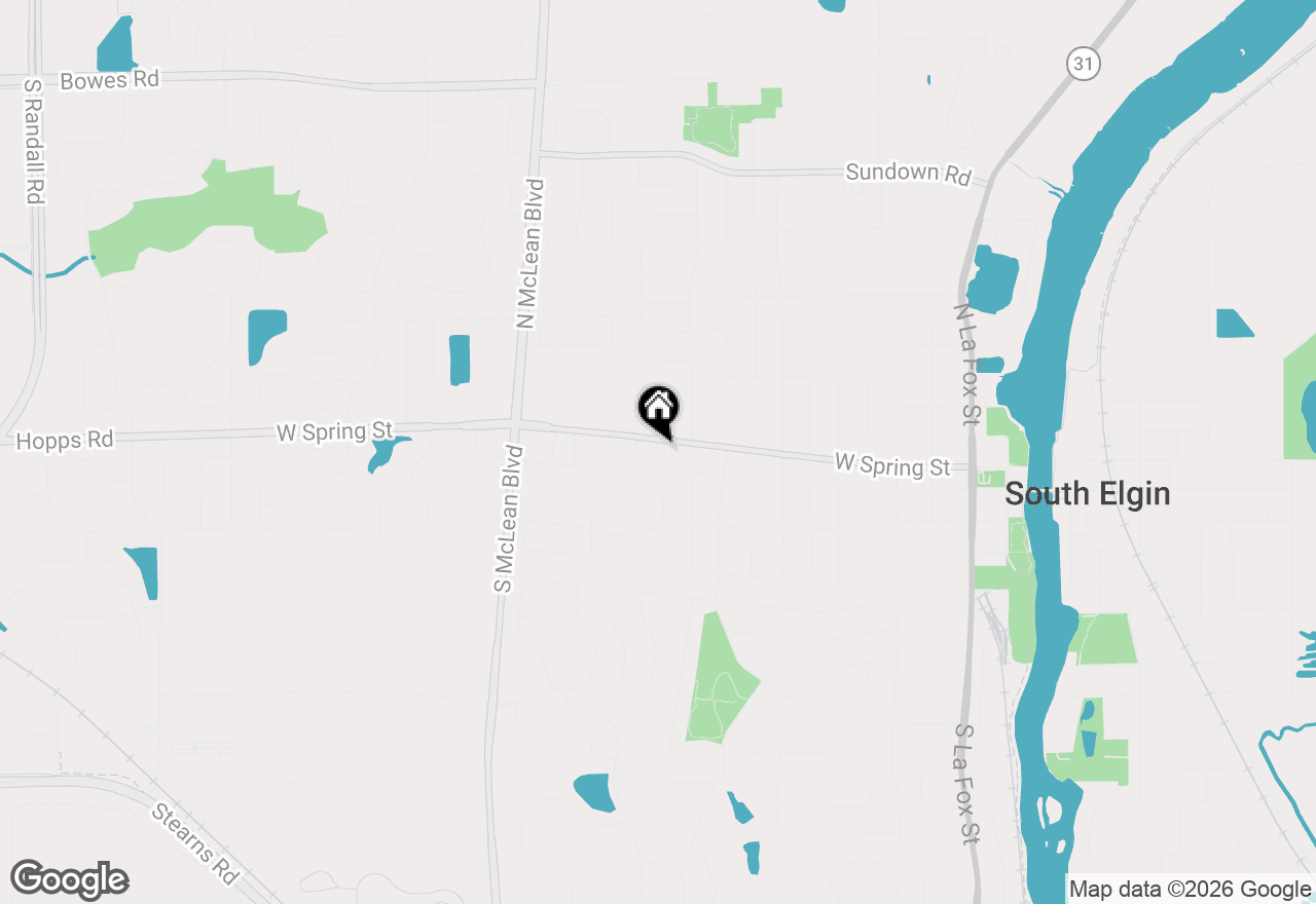 Map of 925 W Spring Street, South Elgin, IL 60177
