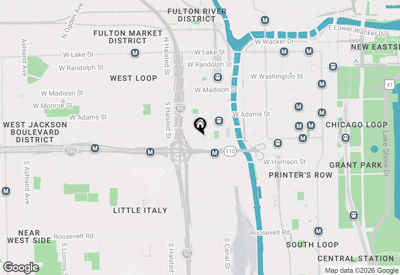 Map of 328 S Jefferson Street #760, Chicago, IL 60661