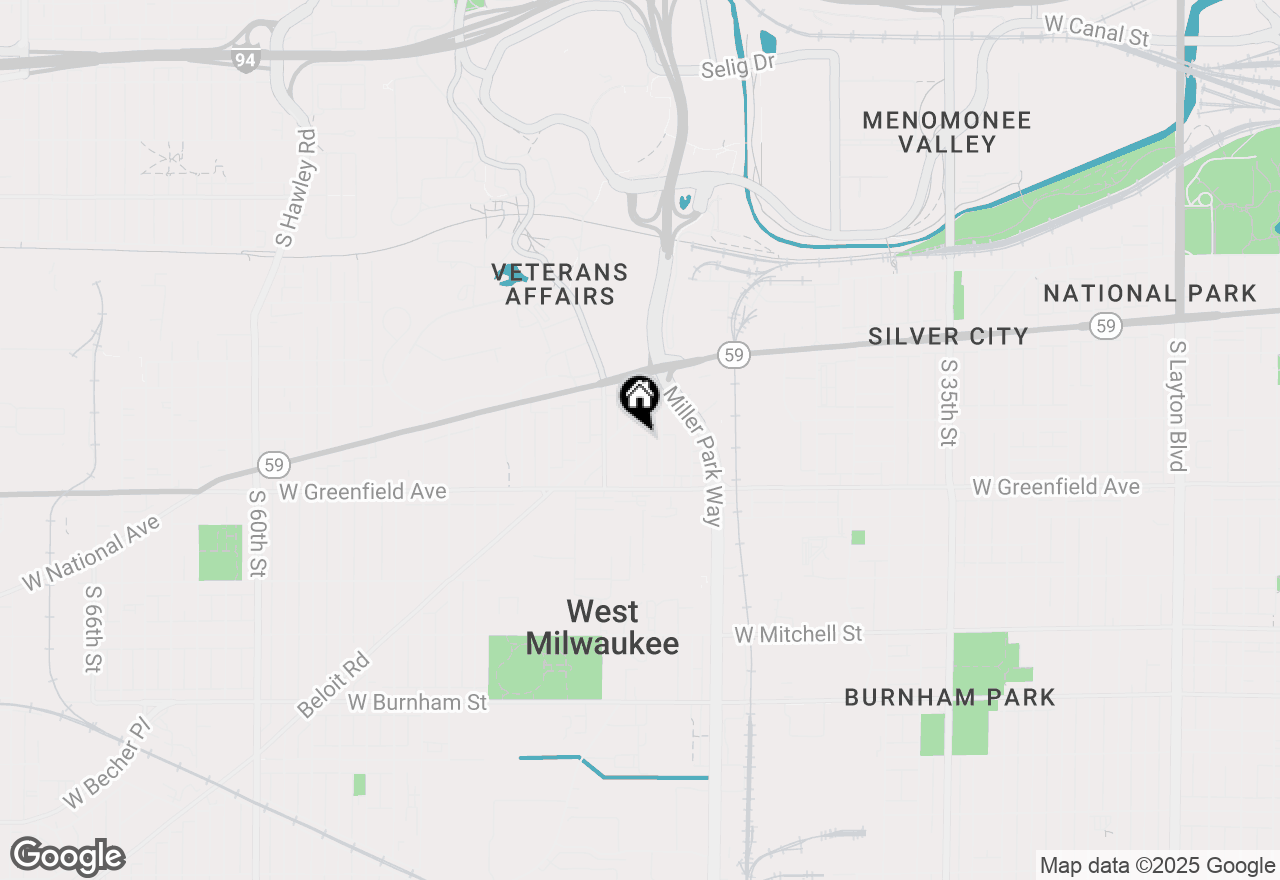 Map of 1224 S 46th St, West Milwaukee, WI 53214