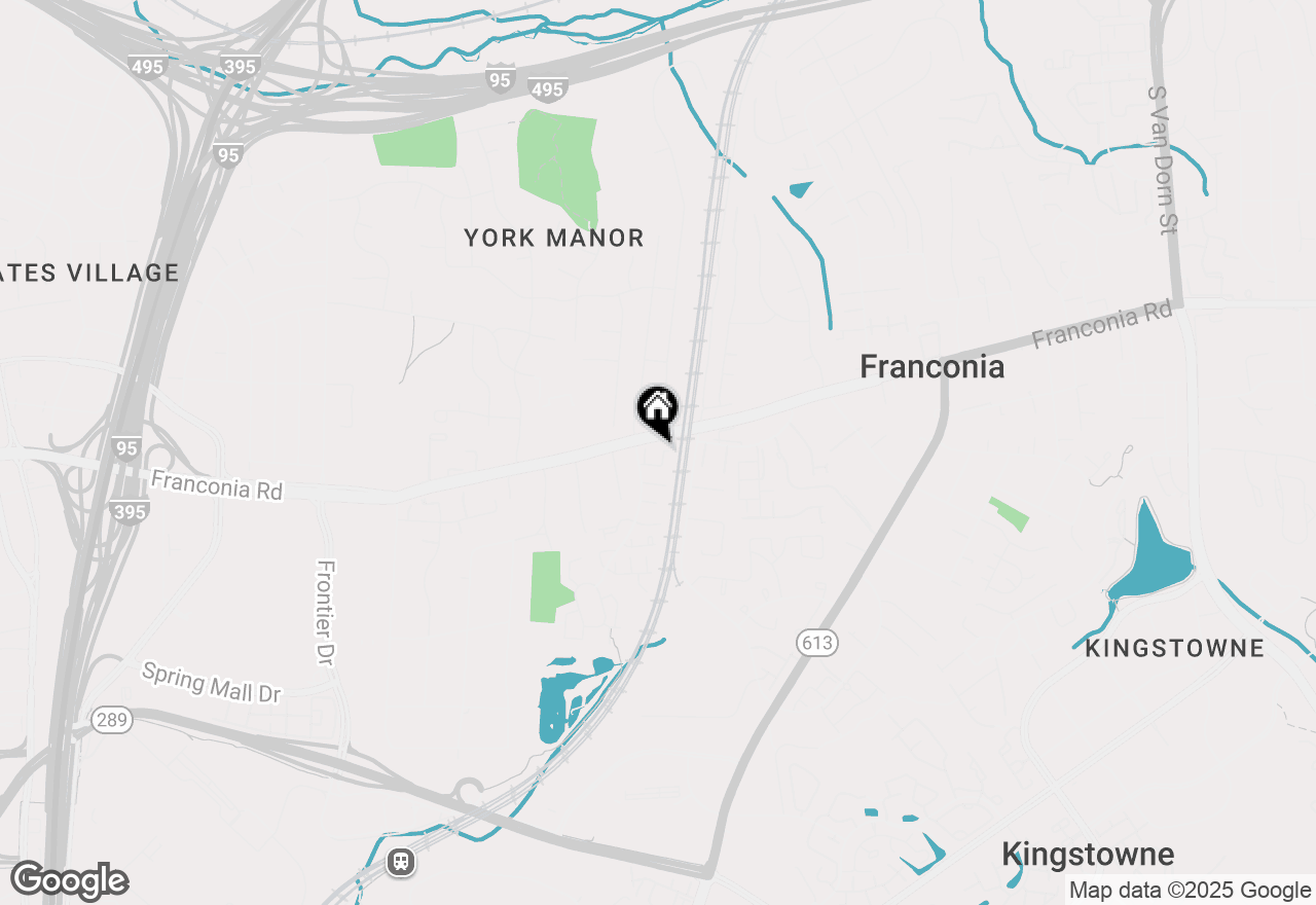 Map of 6356 Racetec Place, Springfield, VA 22150