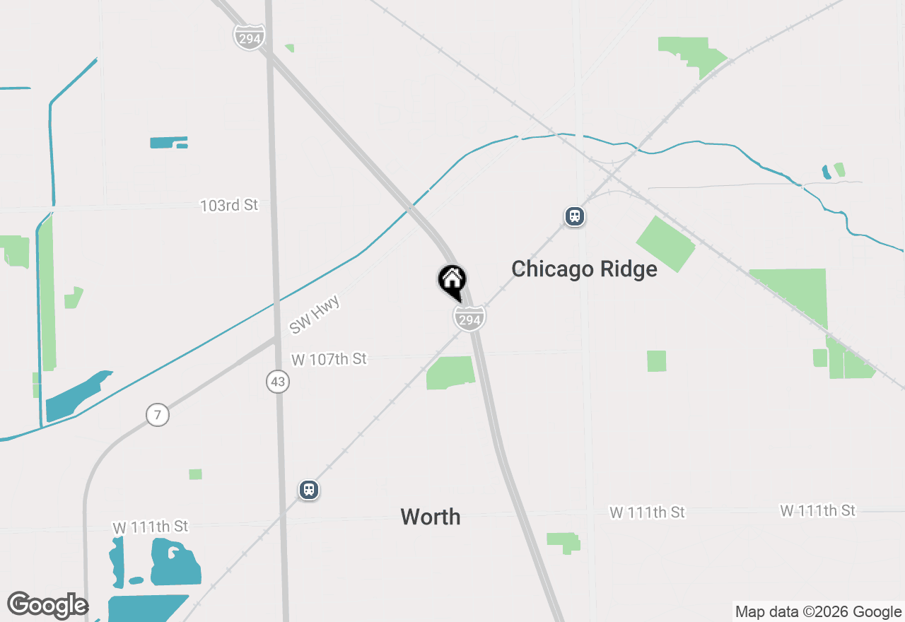 Map of 10640 Brooks Lane #A1, Chicago Ridge, IL 60415