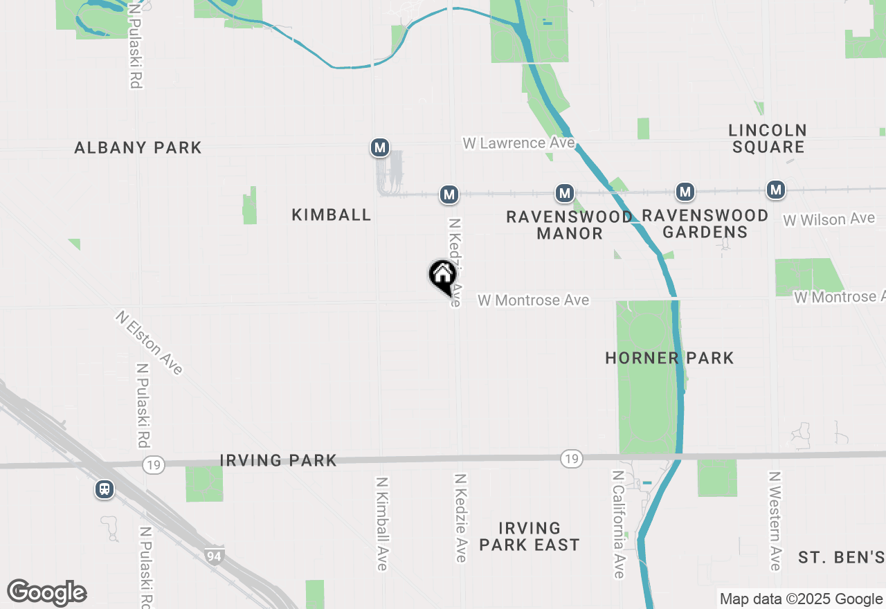 Map of 3221 W Montrose Avenue #2H, Chicago, IL 60618