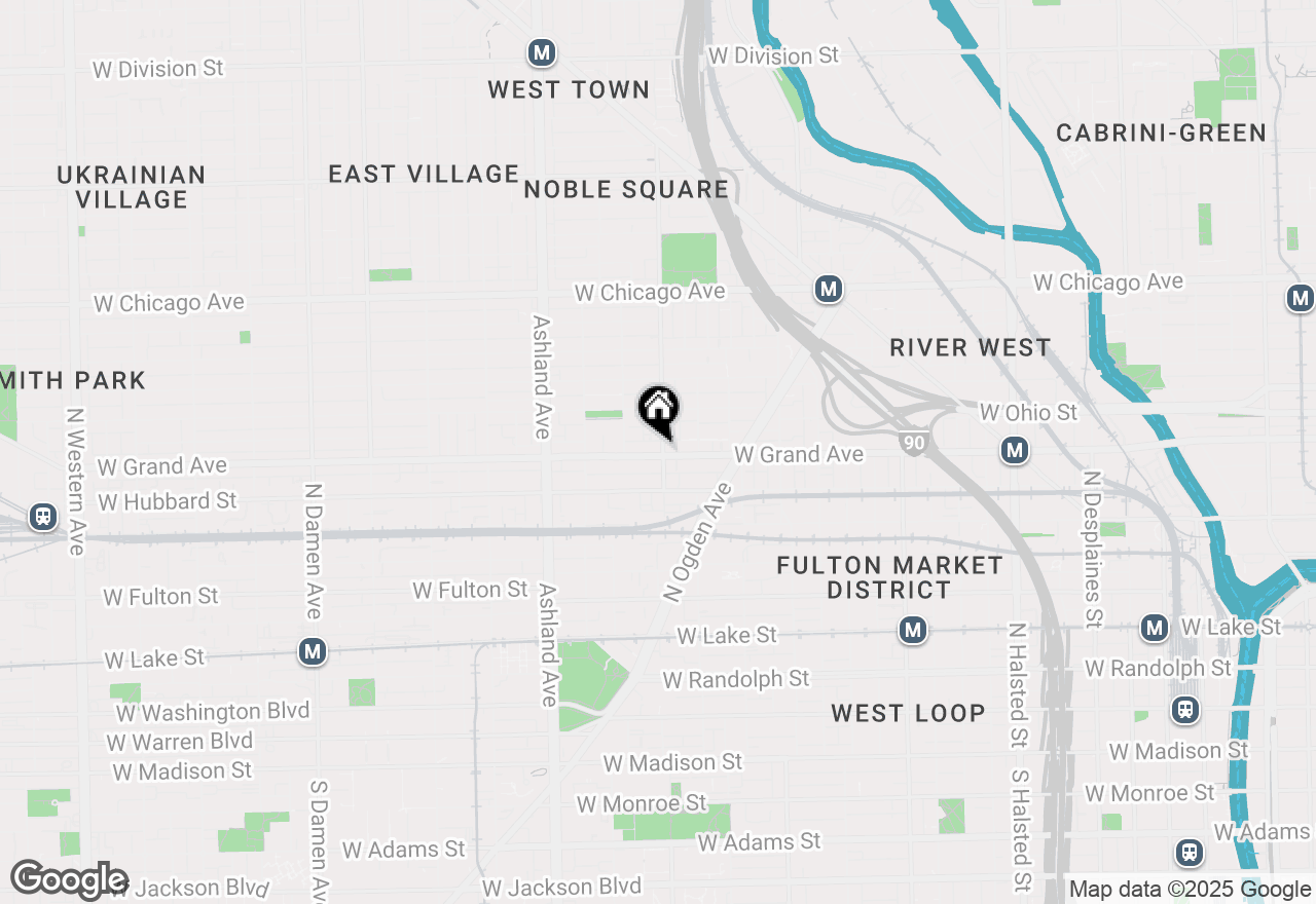 Map of 1400 W Grand Avenue #4, Chicago, IL 60642