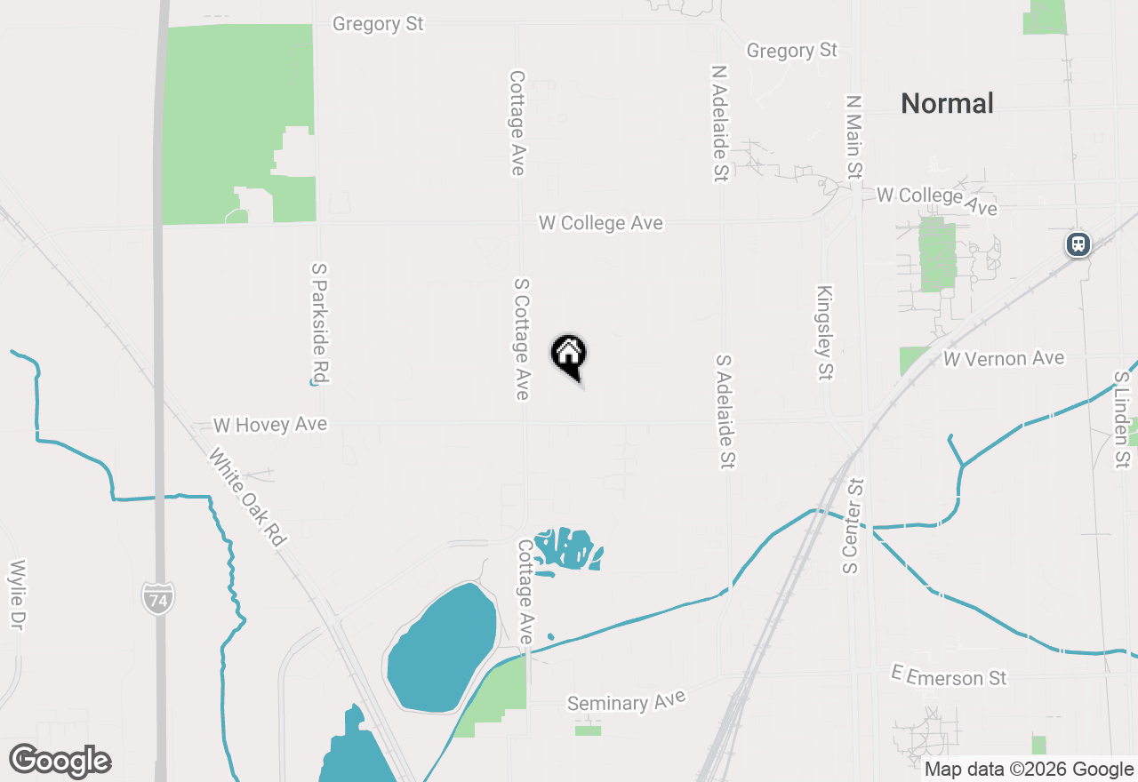 Map of 1501 Searle Drive, Normal, IL 61761