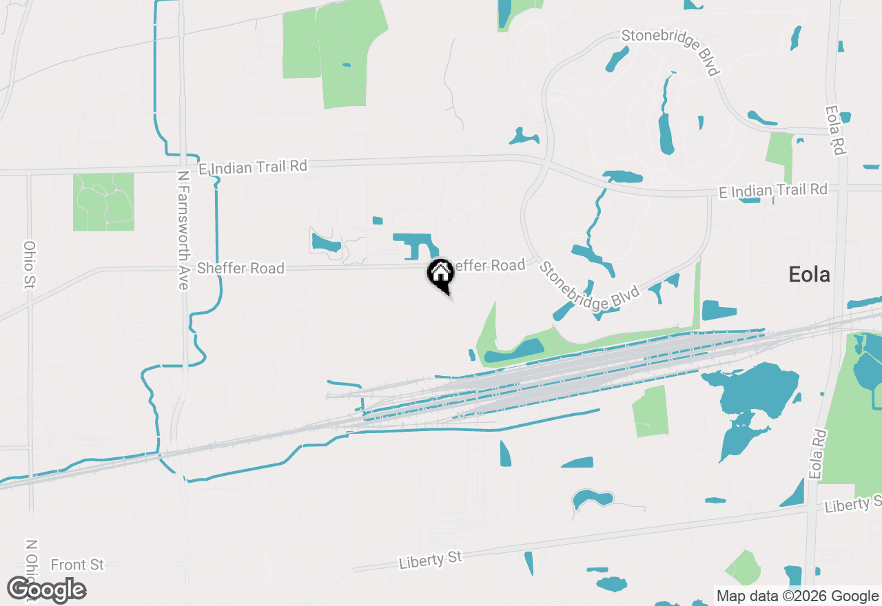 Map of 2030 Westbury Lane, Aurora, IL 60502