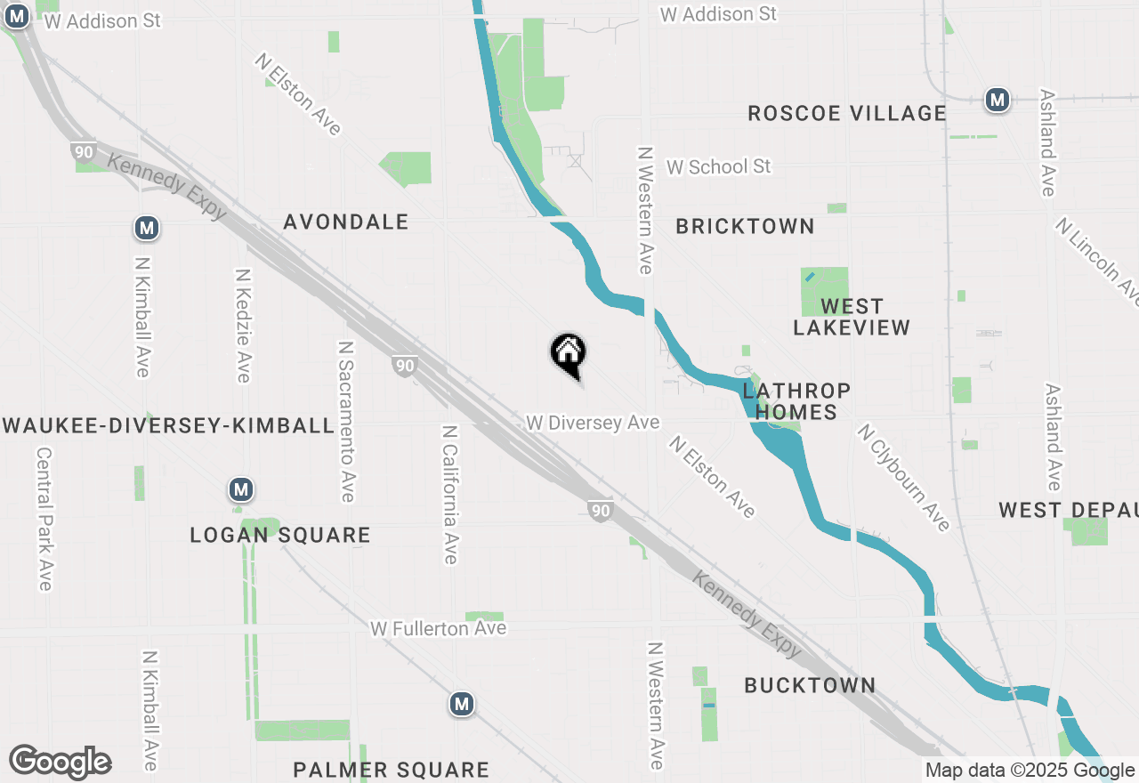 Map of 2836 N Maplewood Avenue, Chicago, IL 60618