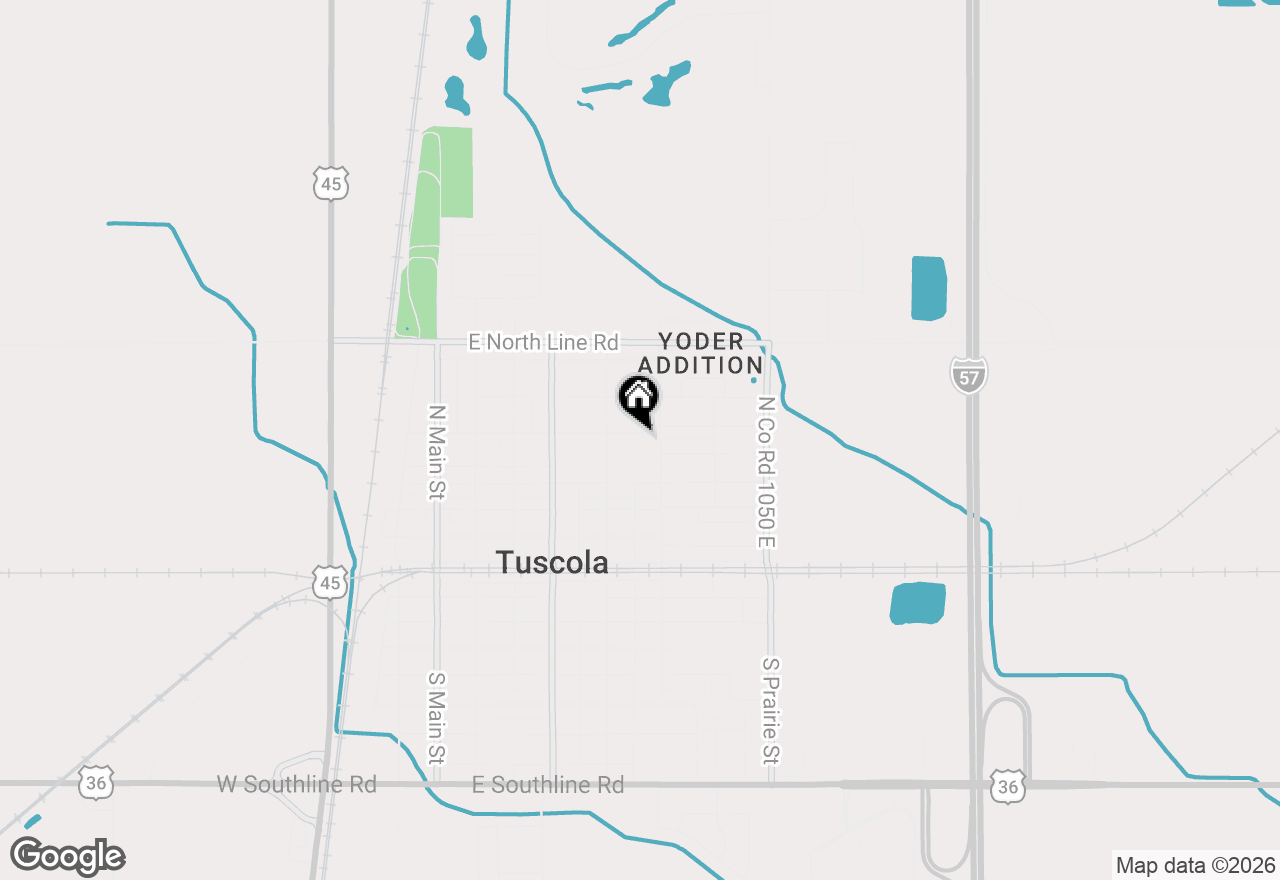 Map of 615 E Newkirk Street, Tuscola, IL 61953