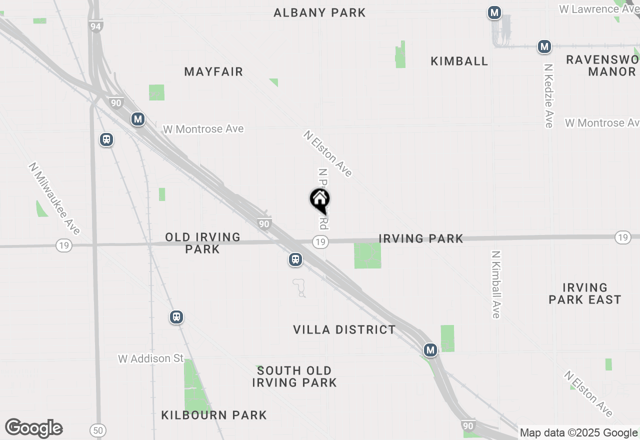 Map of 4042 N Pulaski Road #1EC, Chicago, IL 60641