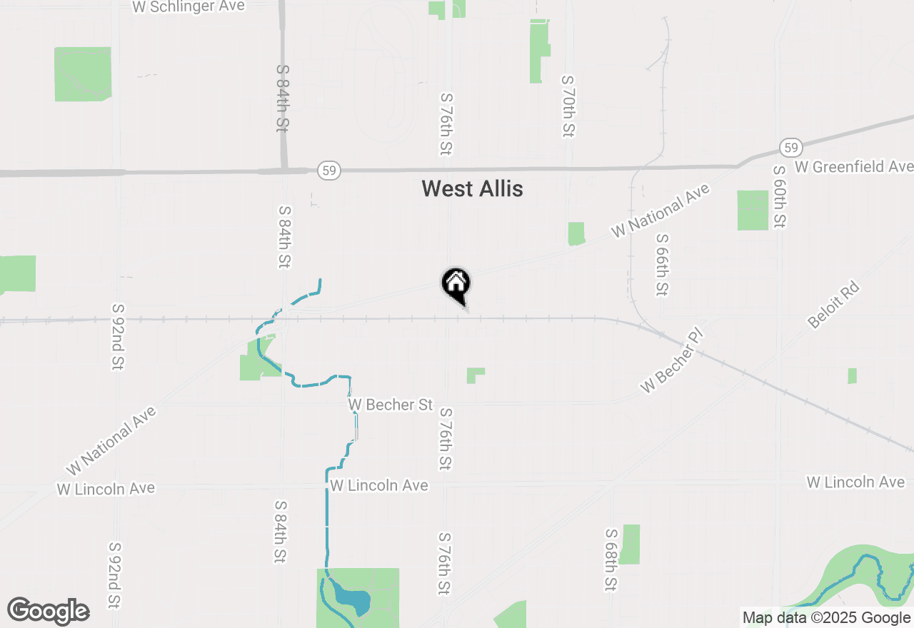 Map of 1828 S 76th St, West Allis, WI 53214