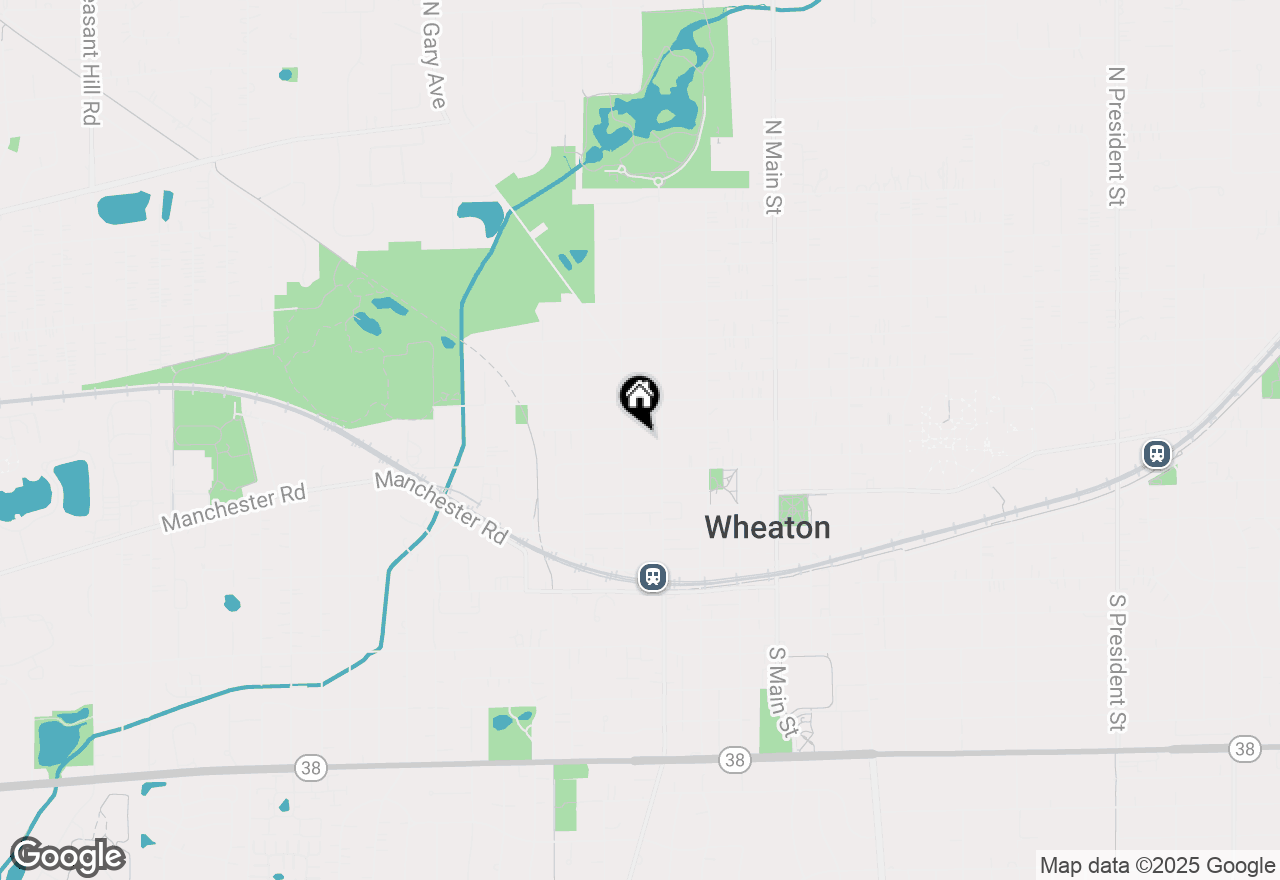 Map of 418 W Franklin Street, Wheaton, IL 60187