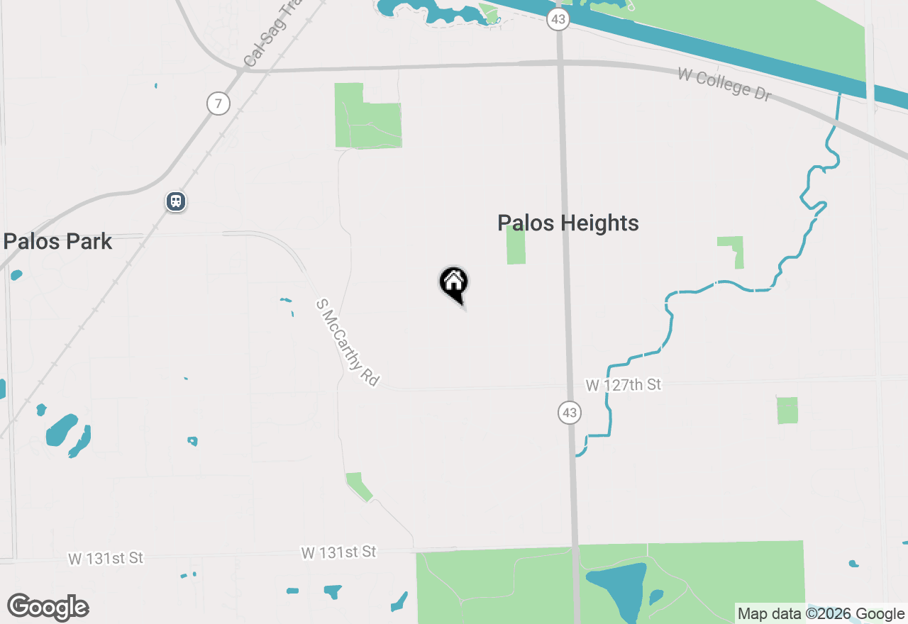 Map of 7455 W 125th Street, Palos Heights, IL 60463