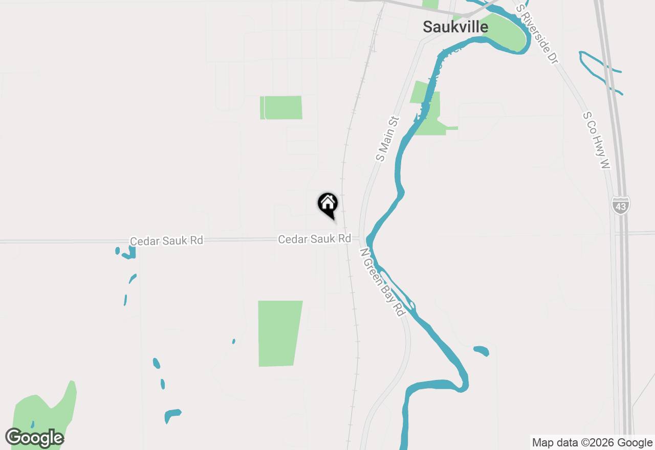 Map of 508 Whitegate Dr, Saukville, WI 53080