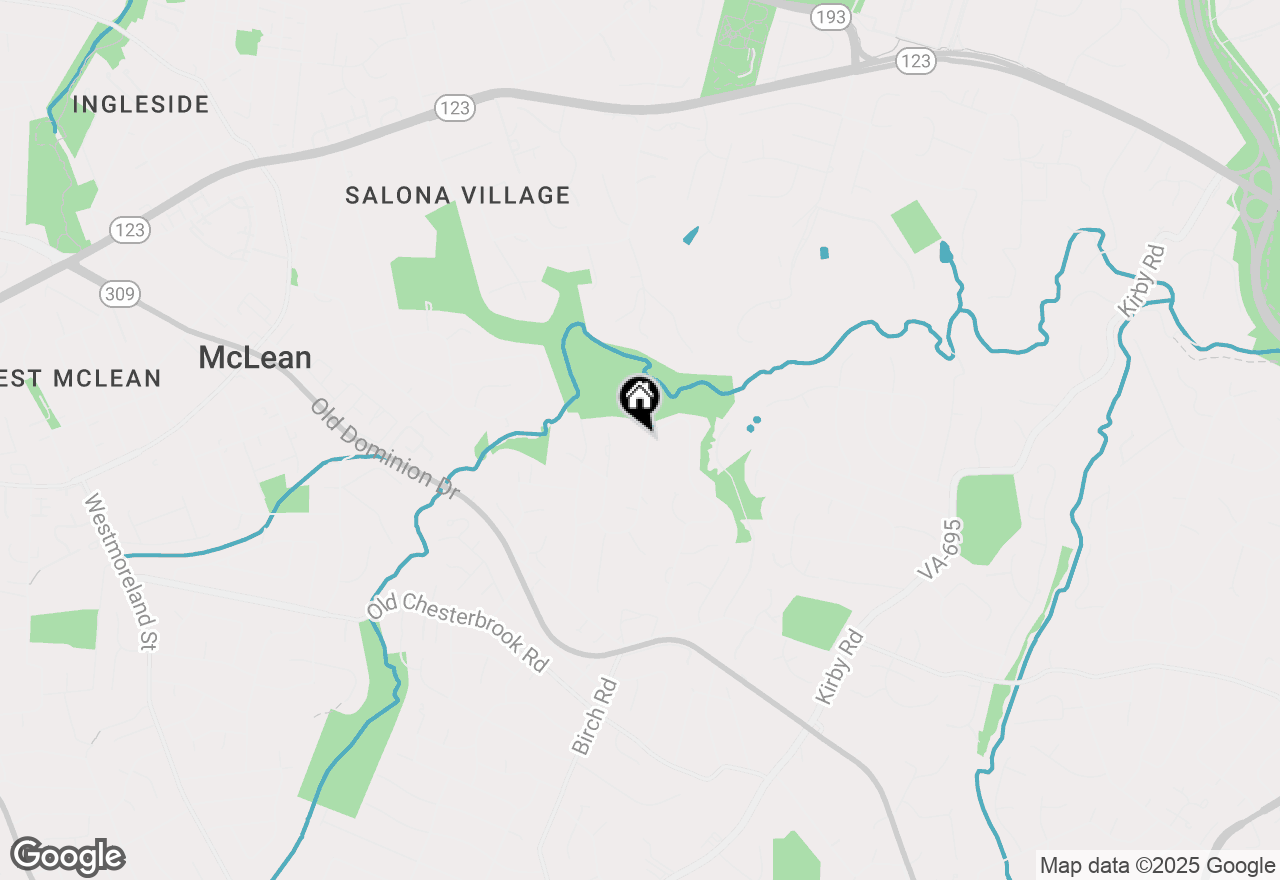 Map of 1544 Forest Villa Lane, Mclean, VA 22101