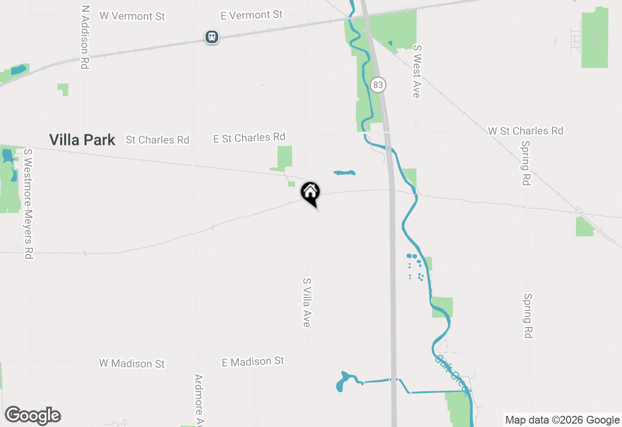 Map of 237 S Villa Avenue, Elmhurst, IL 60126