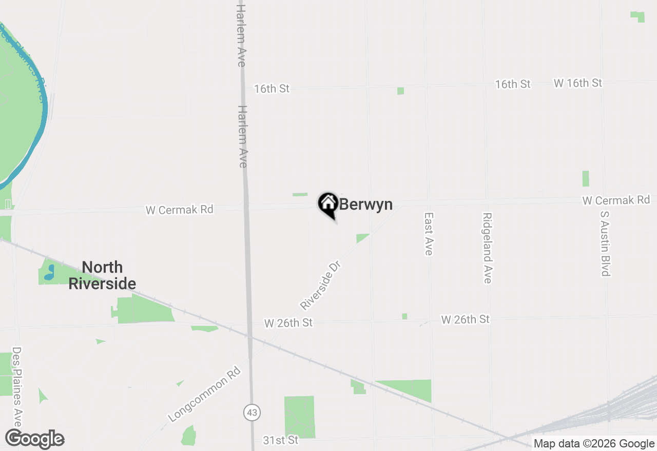 Map of 2233 Clinton Avenue, Berwyn, IL 60402