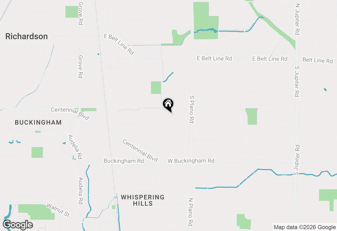 Map of 1302 Hillsdale Drive, Richardson, TX 75081