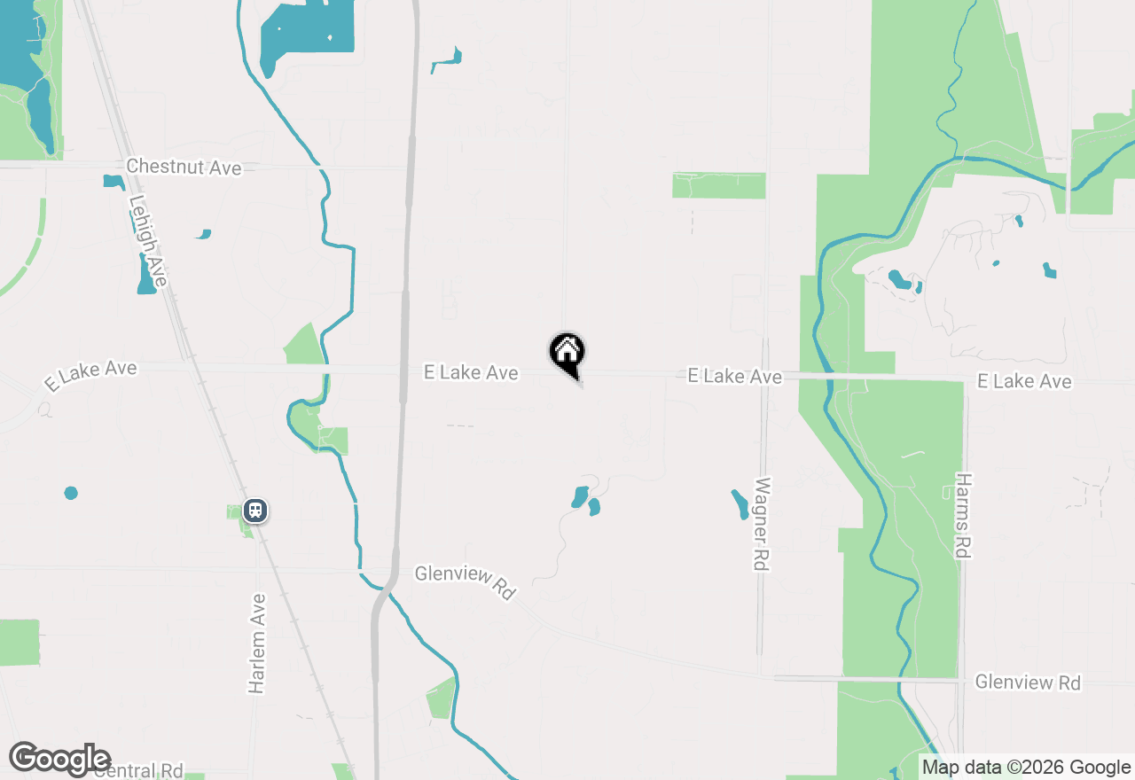 Map of 1340 Hawthorne Lane, Glenview, IL 60025