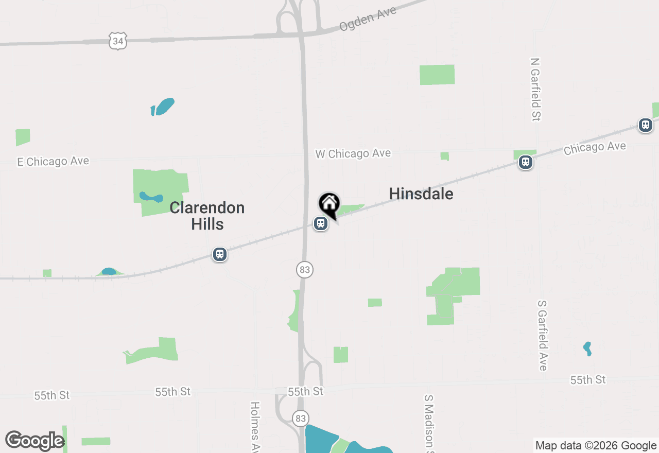 Map of 810 W Hinsdale Avenue, Hinsdale, IL 60521