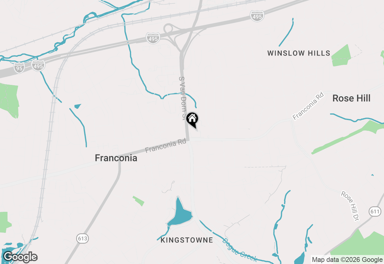 Map of 5836 Apsley House Court, Alexandria, VA 22310