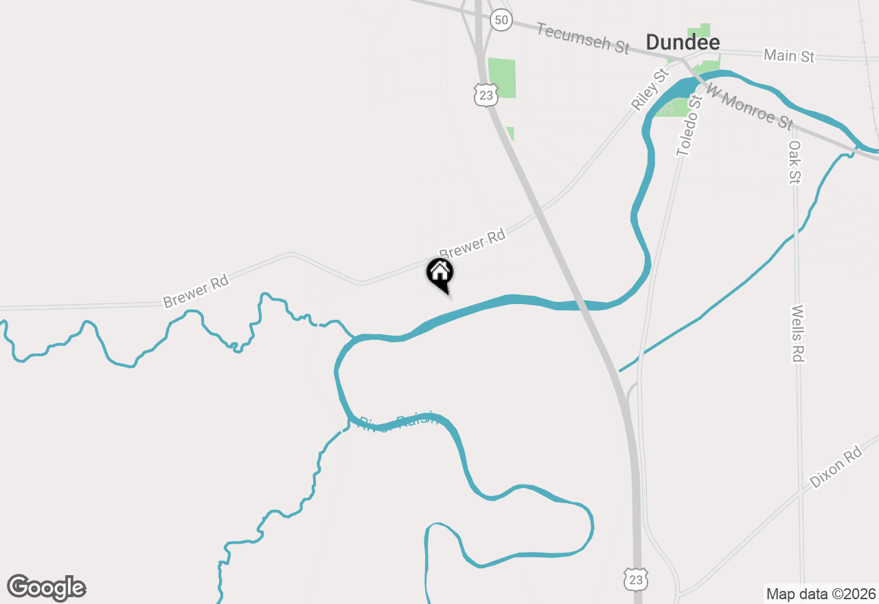 Map of 595 Ridge Point Drive, Dundee, MI 48131