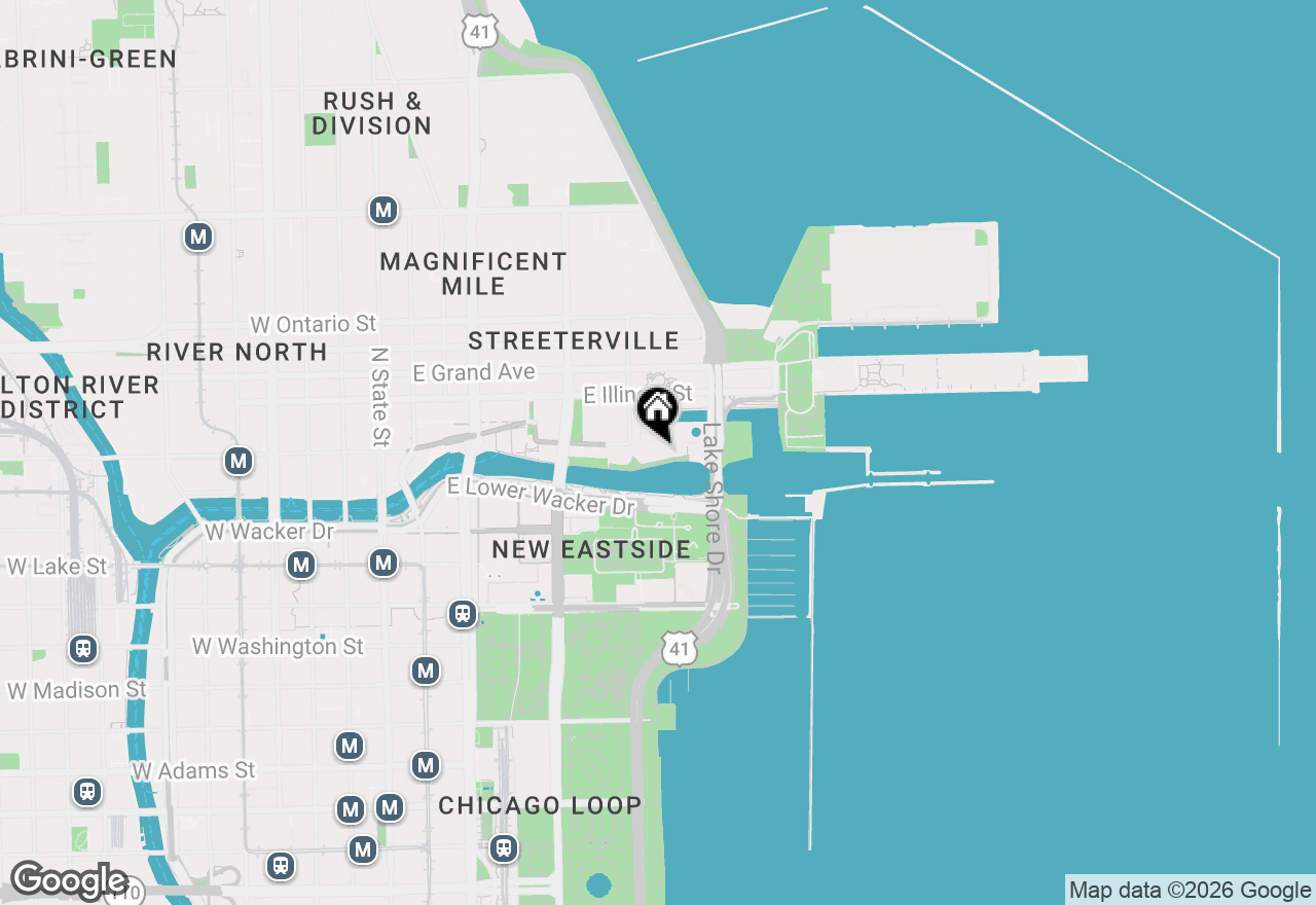 Map of 415 E North Water Street #3003, Chicago, IL 60611