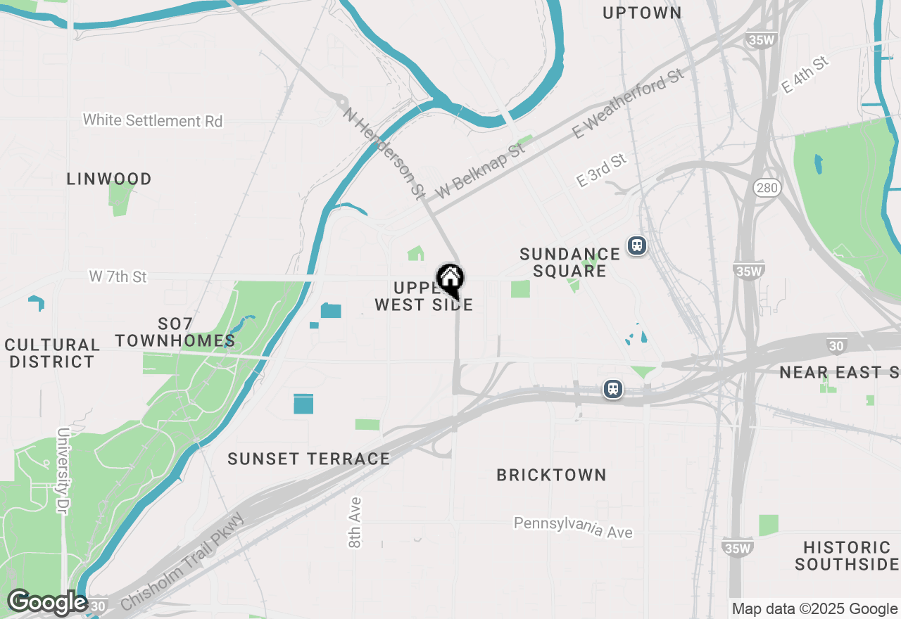 Map of 950 Henderson Street #1310, Fort Worth, TX 76102