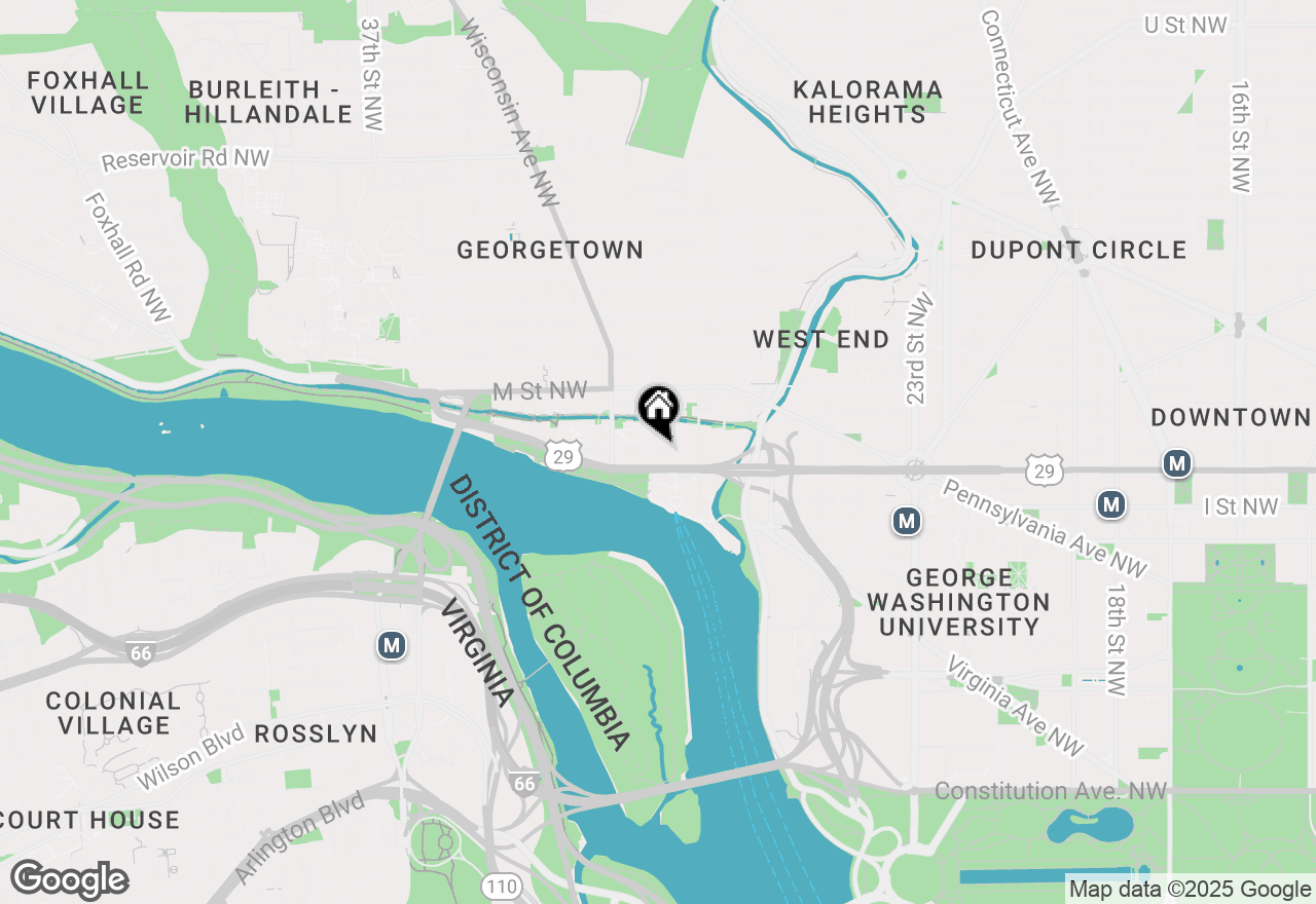 Map of 1015 31st Street Nw, Washington, DC 20007