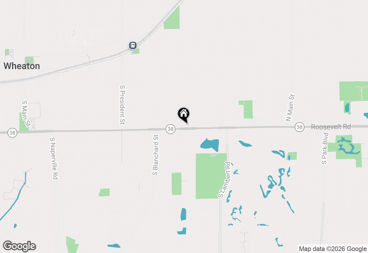 Map of 1715 E Roosevelt Road #1, Wheaton, IL 60187