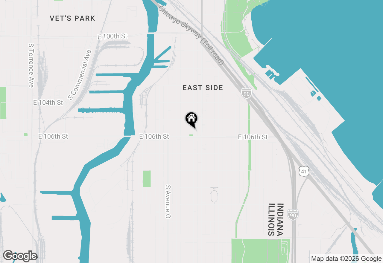 Map of 10542 S Avenue L Avenue #2, Chicago, IL 60617