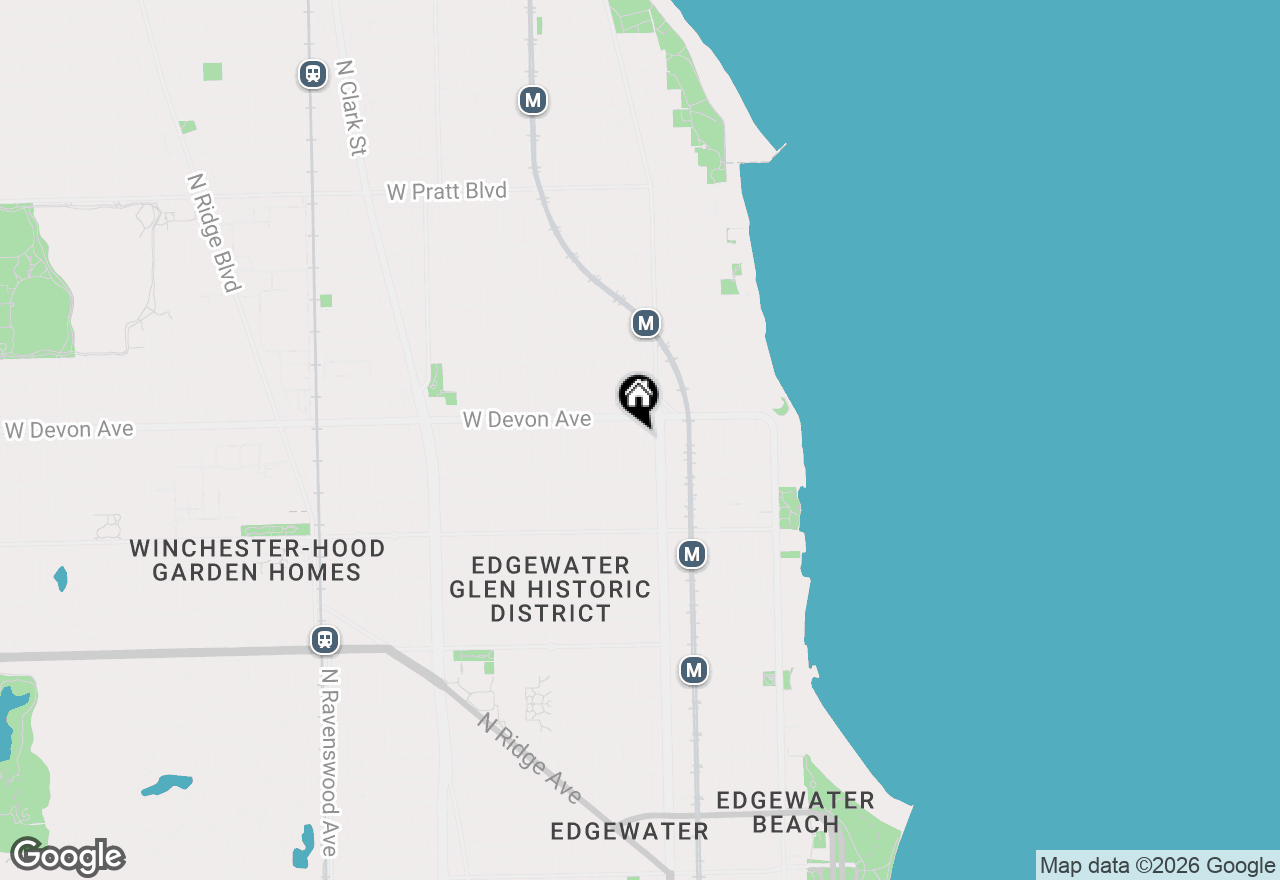 Map of 6335 N Magnolia Avenue #G, Chicago, IL 60660