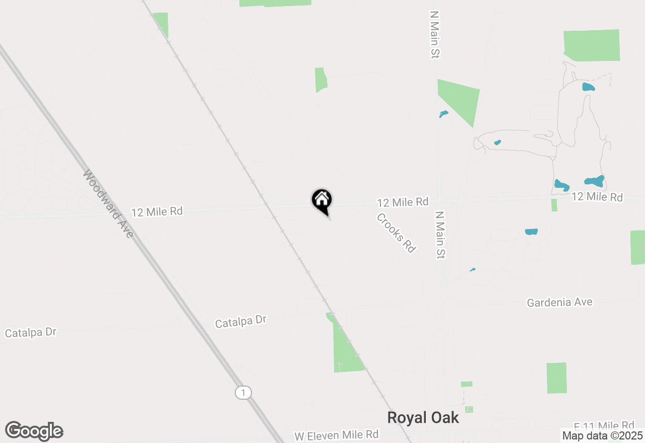 Map of 917 Cedarhill Drive, Royal Oak, MI 48067