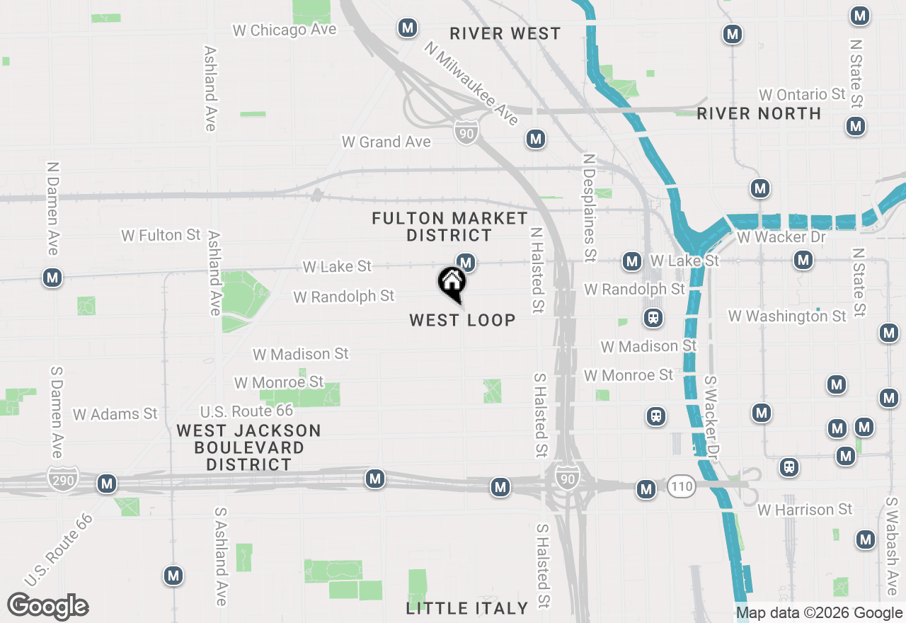 Map of 1000 W Washington Boulevard #141, Chicago, IL 60607